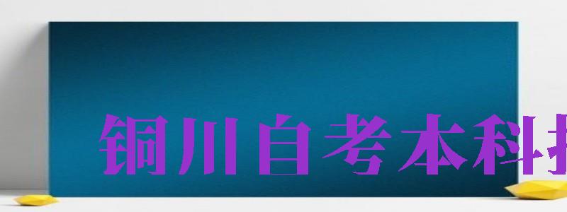 銅川自考本科報(bào)名（銅川自考本科報(bào)名流程）