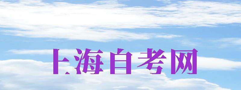 上海自考網(wǎng)（上海自考網(wǎng)官網(wǎng)入口）